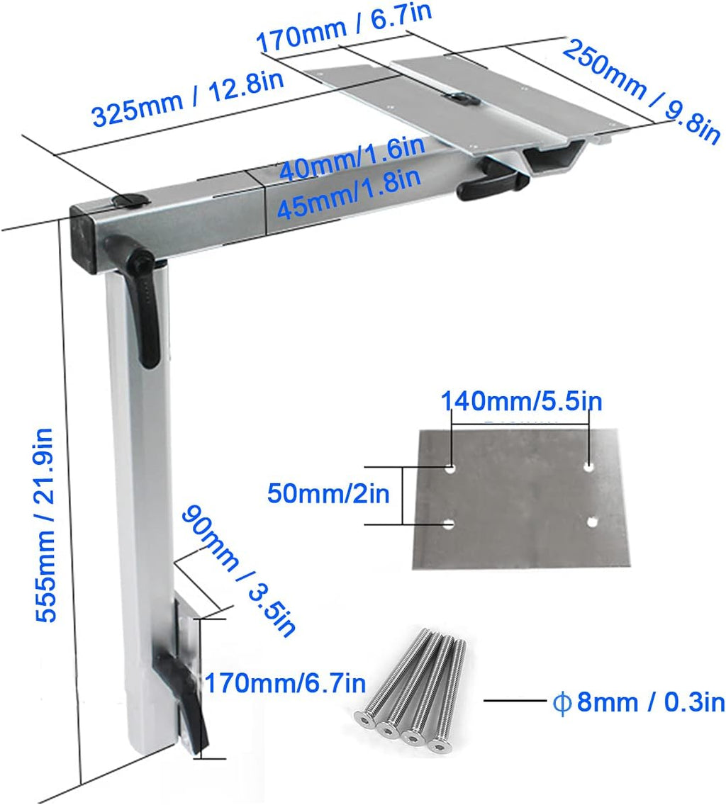 Removable Laptop Table Leg Bracket, 360 Degrees Rotatable Adjustable X171466