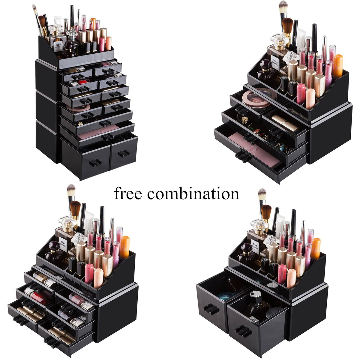 Makeup Cosmetic Organizer Storage Drawers J4148
