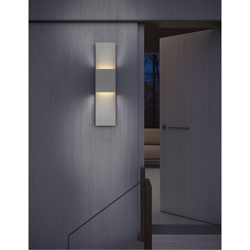 Textured White LED Panel Sconce V4773