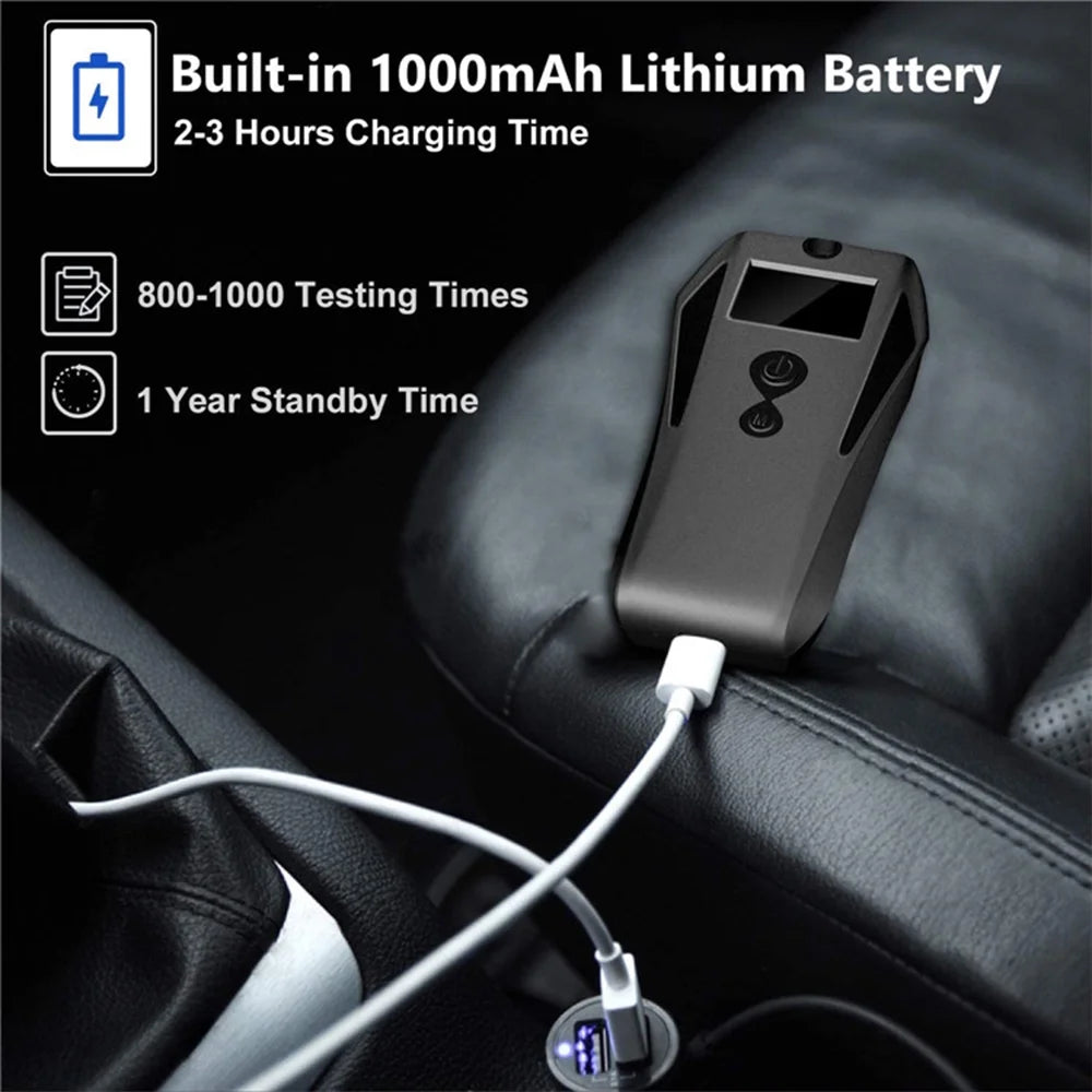 Portable Breath Alcohol Tester with 10 Mouthpieces Y5326