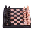 Black and Pink Marble Mini Chess Set L35202