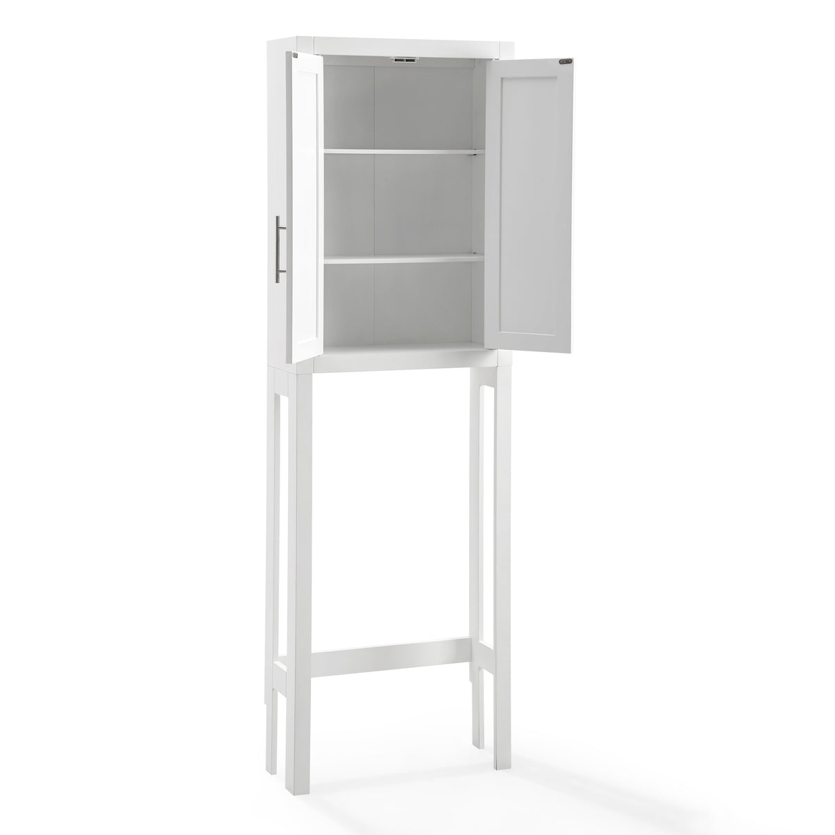 White/Nickel Wood/Metal Spacesaver F85779