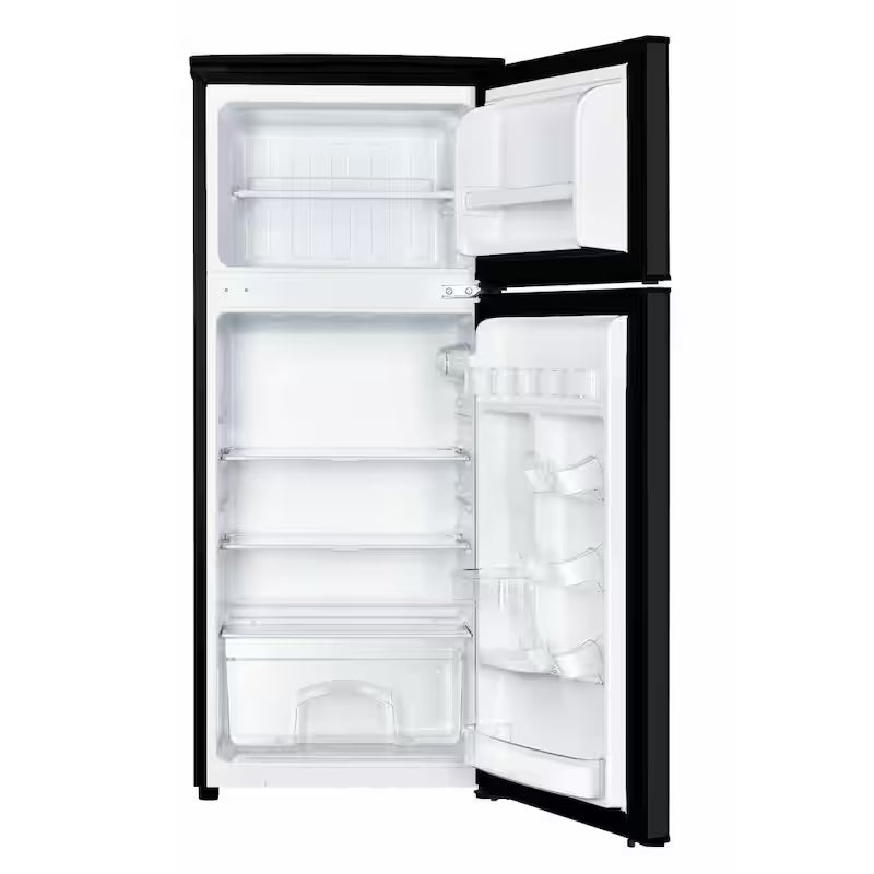 18.5 in. W 4.5 cu. ft. Black 2-Door Mini Refrigerator with Freezer R5195