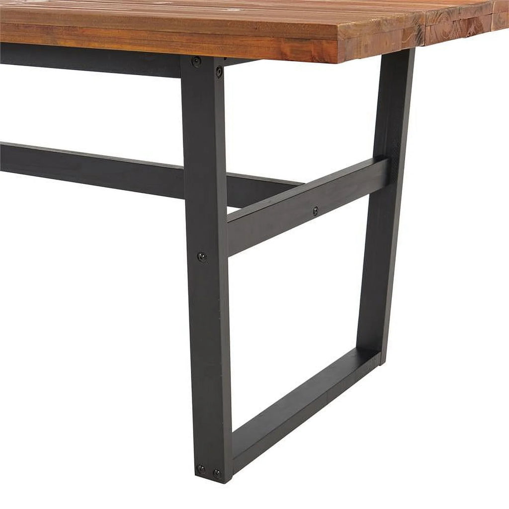 72" Dining Table with Solid Cedar Top in Chestnut O80776