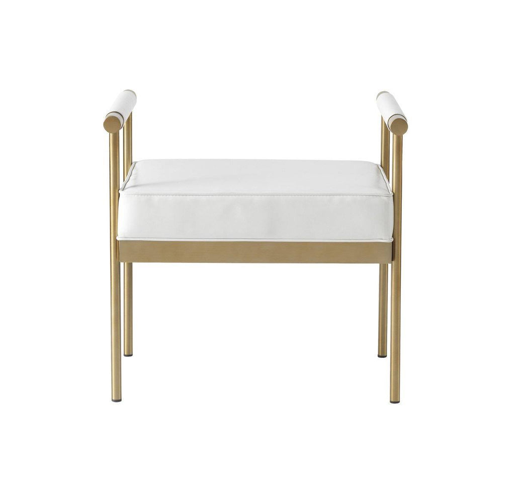 White Eco-Leather Bench Z204606