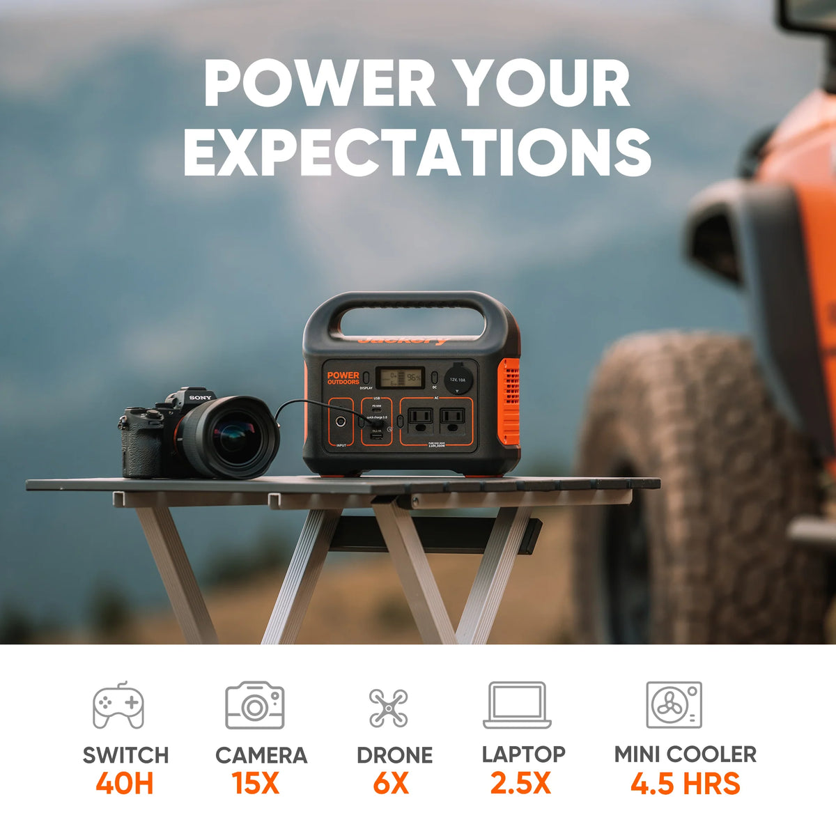 Portable Power Station 293Wh Lithium Battery 110V/300W AC D658
