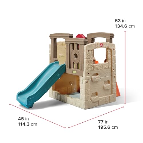 Woodland Climber Kids Playset with Slide and Climbing Wall P571