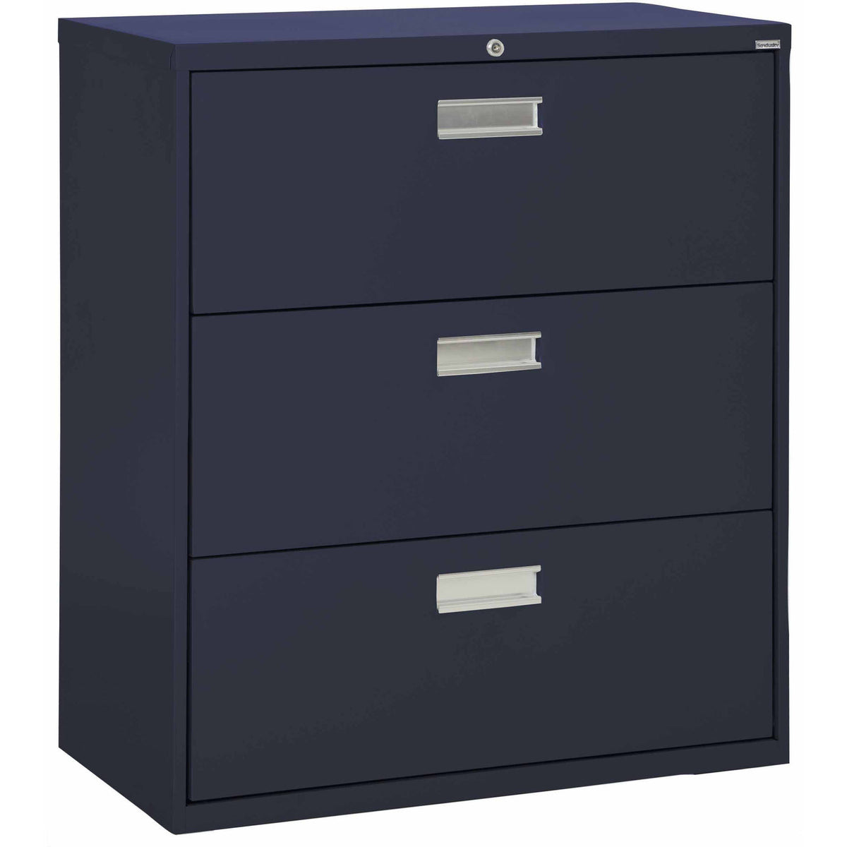 Navy Blue 3-Drawer Lateral File M672