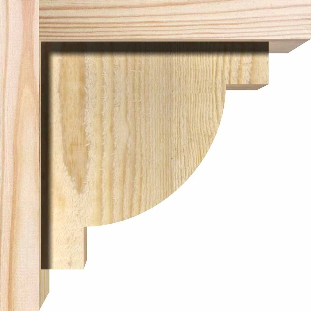 Alpine Rough Sawn Corbel with Backplate, Douglas Fir Q44338