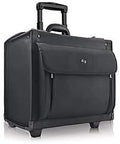 Black Rolling Hard Sided Catalog Case With Dual Combination Locks R558