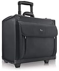 Black Rolling Hard Sided Catalog Case With Dual Combination Locks R558