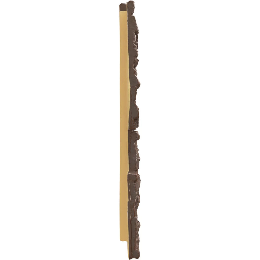 45 3/4"W x 24 1/2"H x 1 1/4"D Autumn Bronze Faux Stone Siding Panel W689