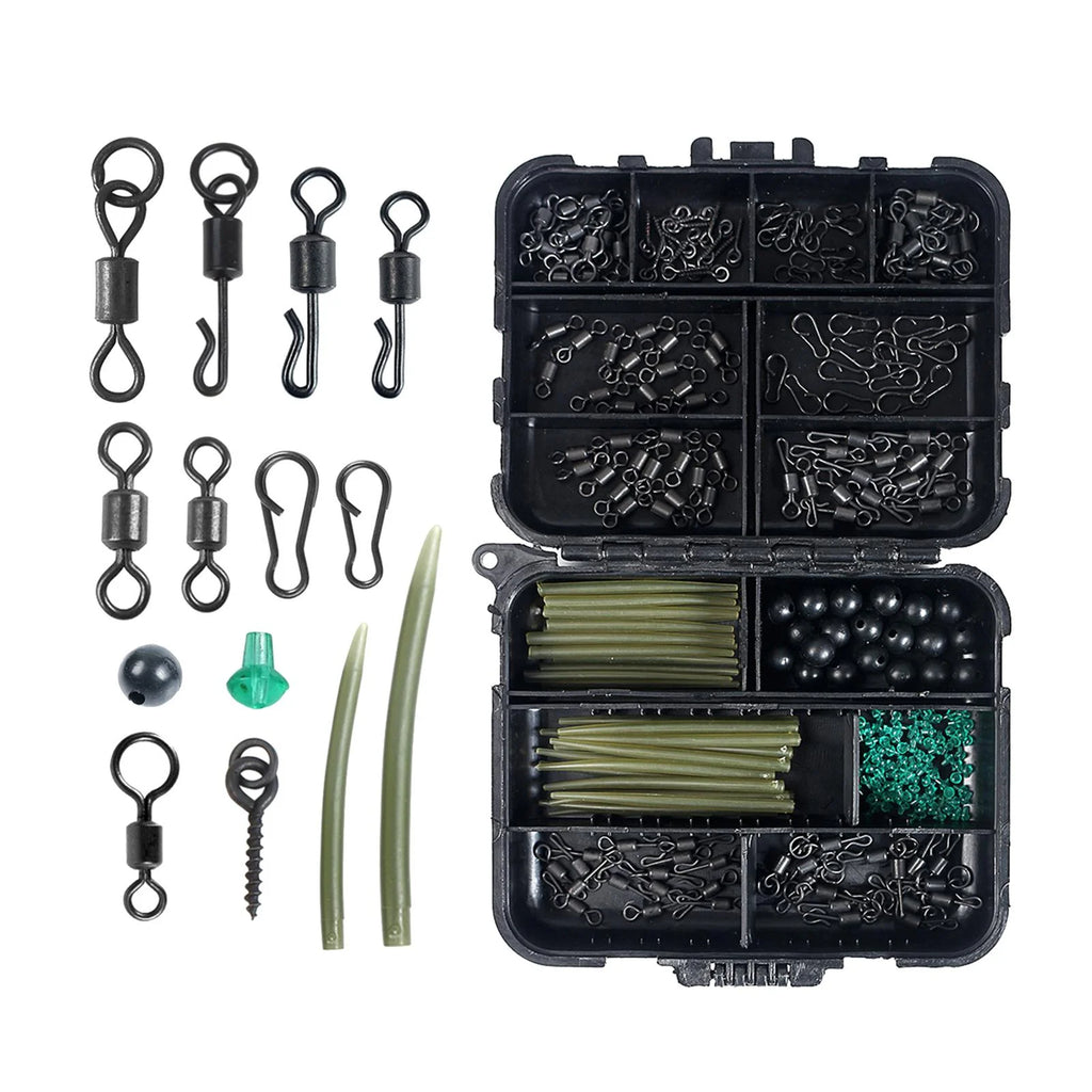 Carp Fishing Tackle Rolling Swivels Beads Stopper Accessories R66295