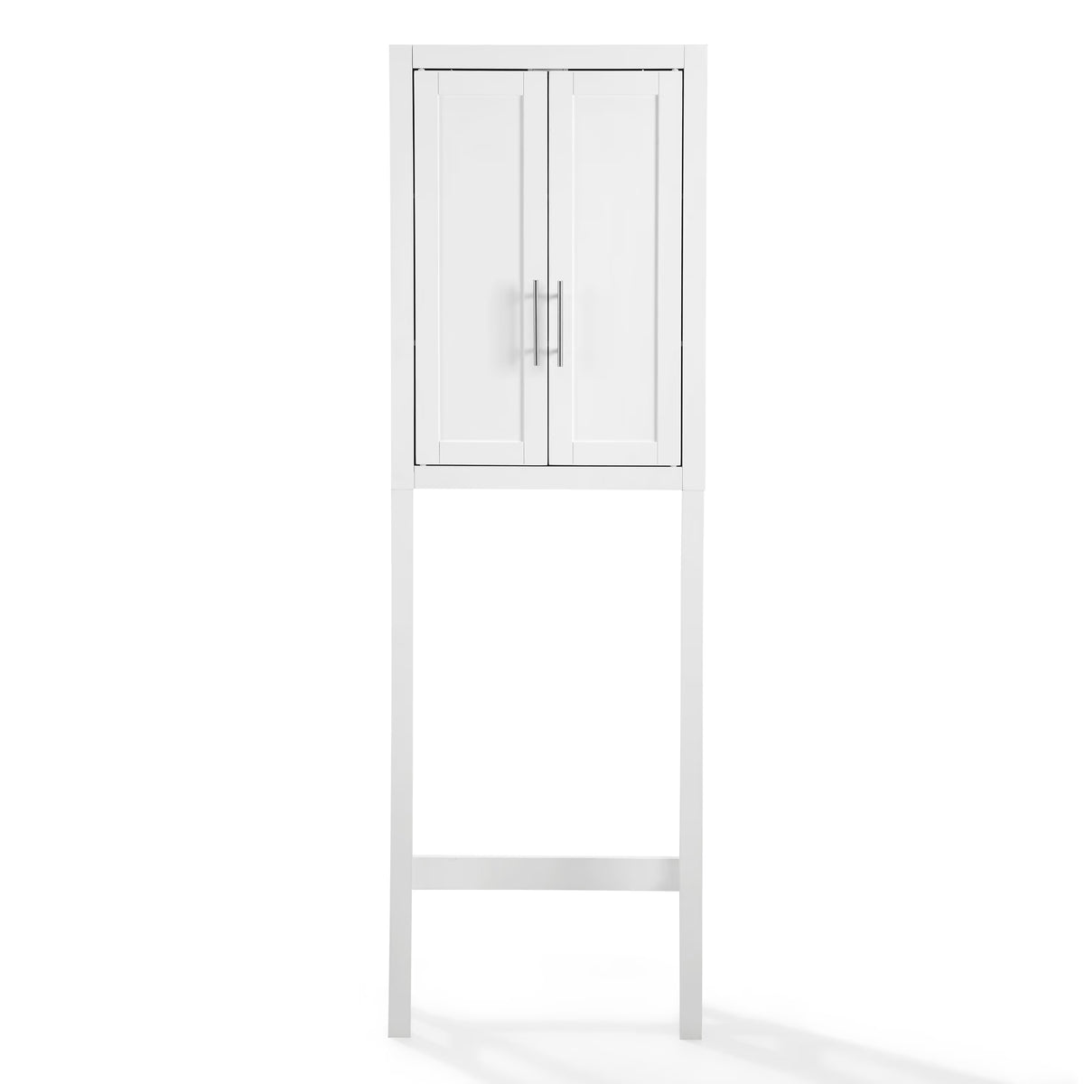 White/Nickel Wood/Metal Spacesaver F85779