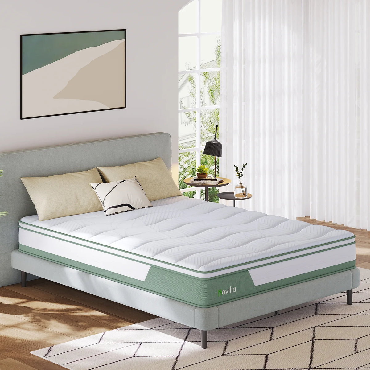 Gel Memory Foam Pocket Spring Hybrid Mattress Full Z7894