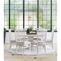 White Slat Back Side Chair 2 Pcs C478
