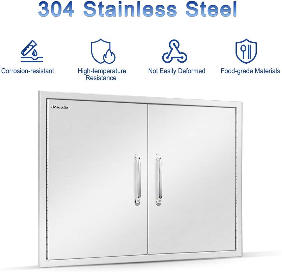 Stainless Steel Outdoor Kitchen Double Access Door K67880