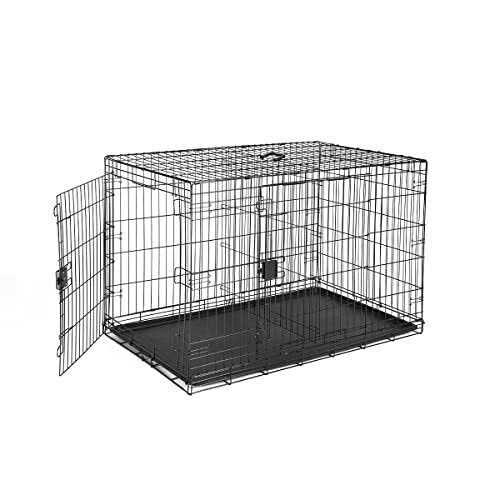 Foldable Metal Wire Dog Crate with Tray L811