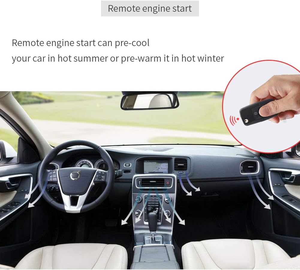 PKE Car Alarm System Remote Starter Push Button Keyless Go System S585233