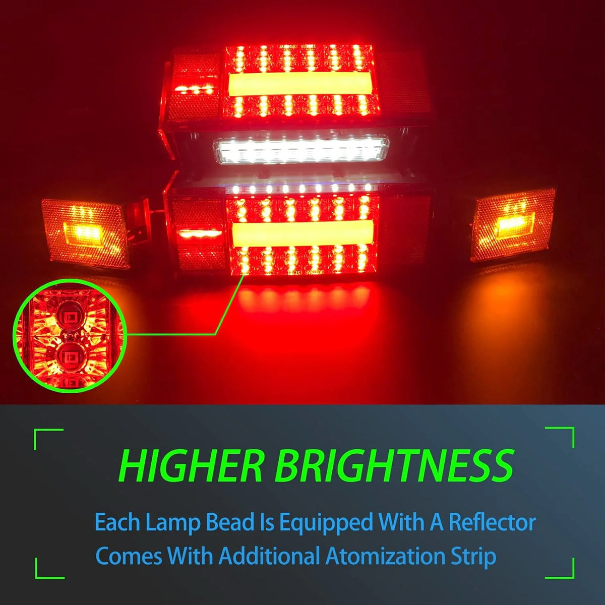 IP68 Waterproof Submersible LED Trailer Lights Kit W38608