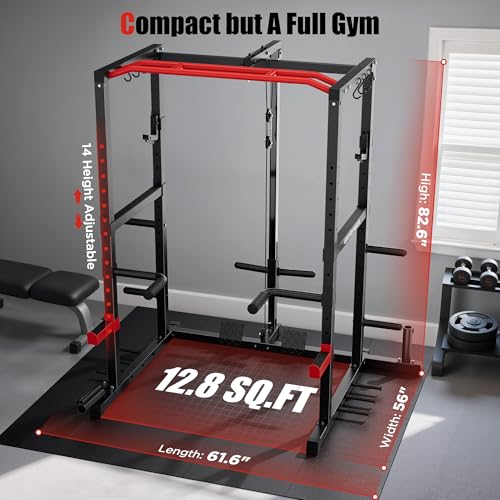 1600lbs Multi-Function Power Cage with Cable Crossover System I5160