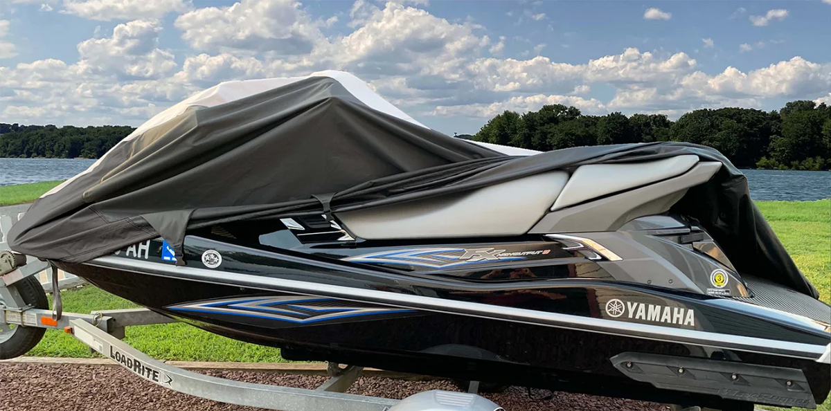 Black/Grey Jet Ski Watercraft PWC Cover J5914