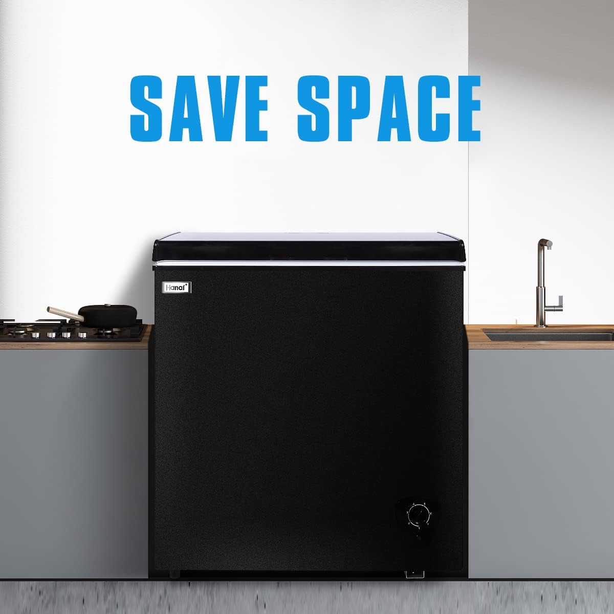 5.0 Cubic Top Open Door Chest Freezer with Removable Storage Basket C157773