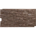 45 3/4"W x 24 1/2"H x 1 1/4"D Autumn Bronze Faux Stone Siding Panel W689