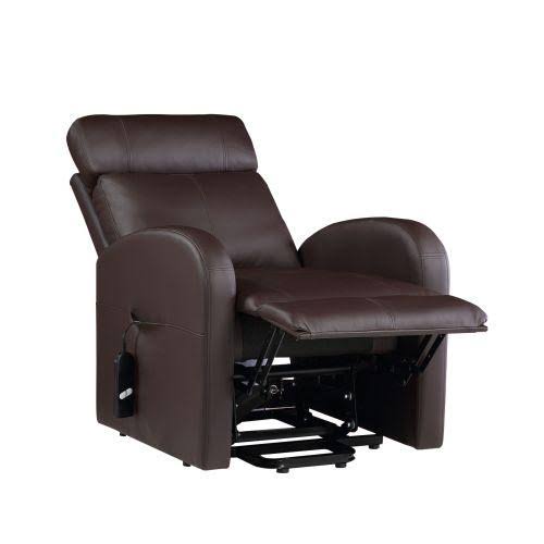 Beige PU Power Lift Recliner X3660