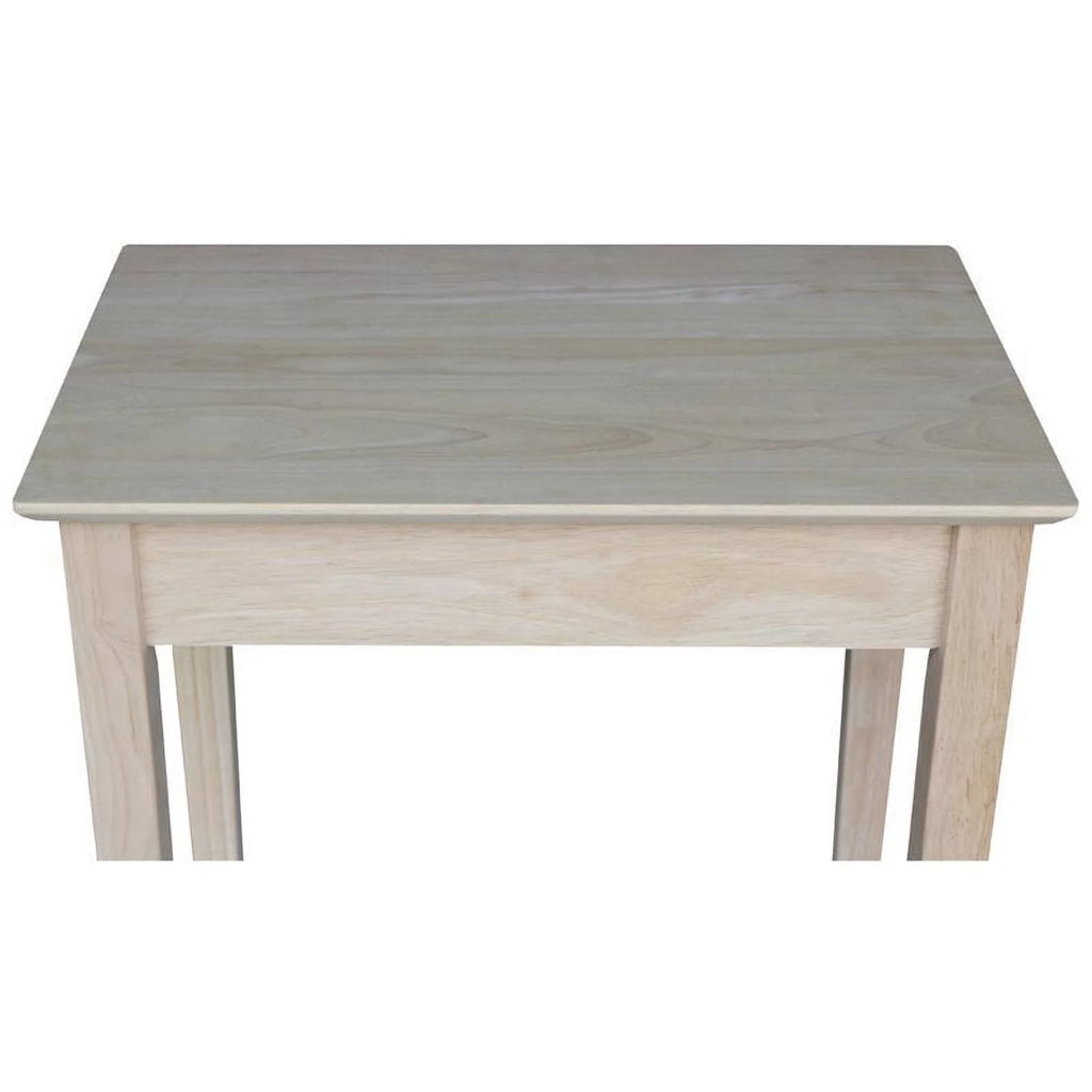 Natural Wood 1 Drawer End Table U2178