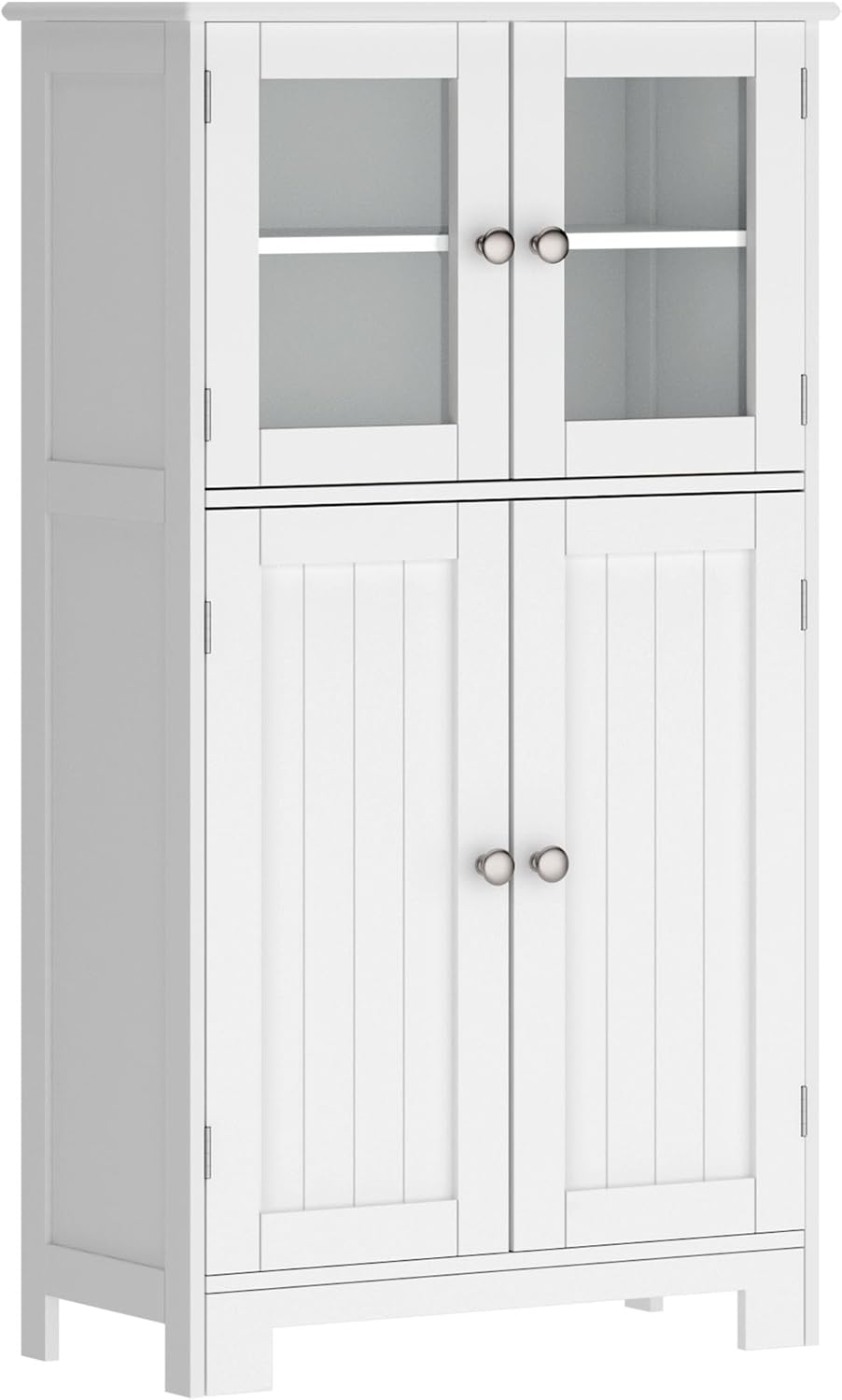 White Freestanding Kitchen Pantry Storage Cabinet K6645