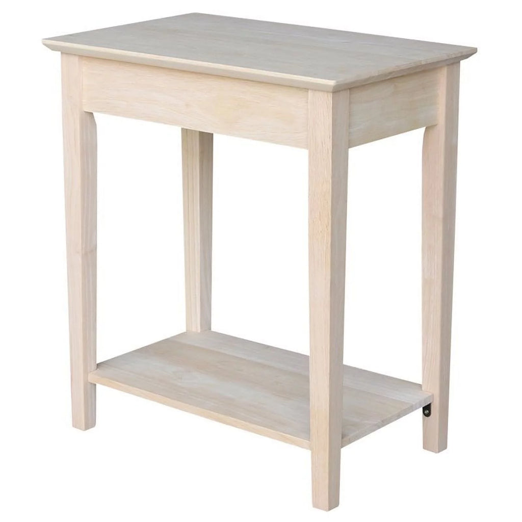 Natural Wood 1 Drawer End Table U2178
