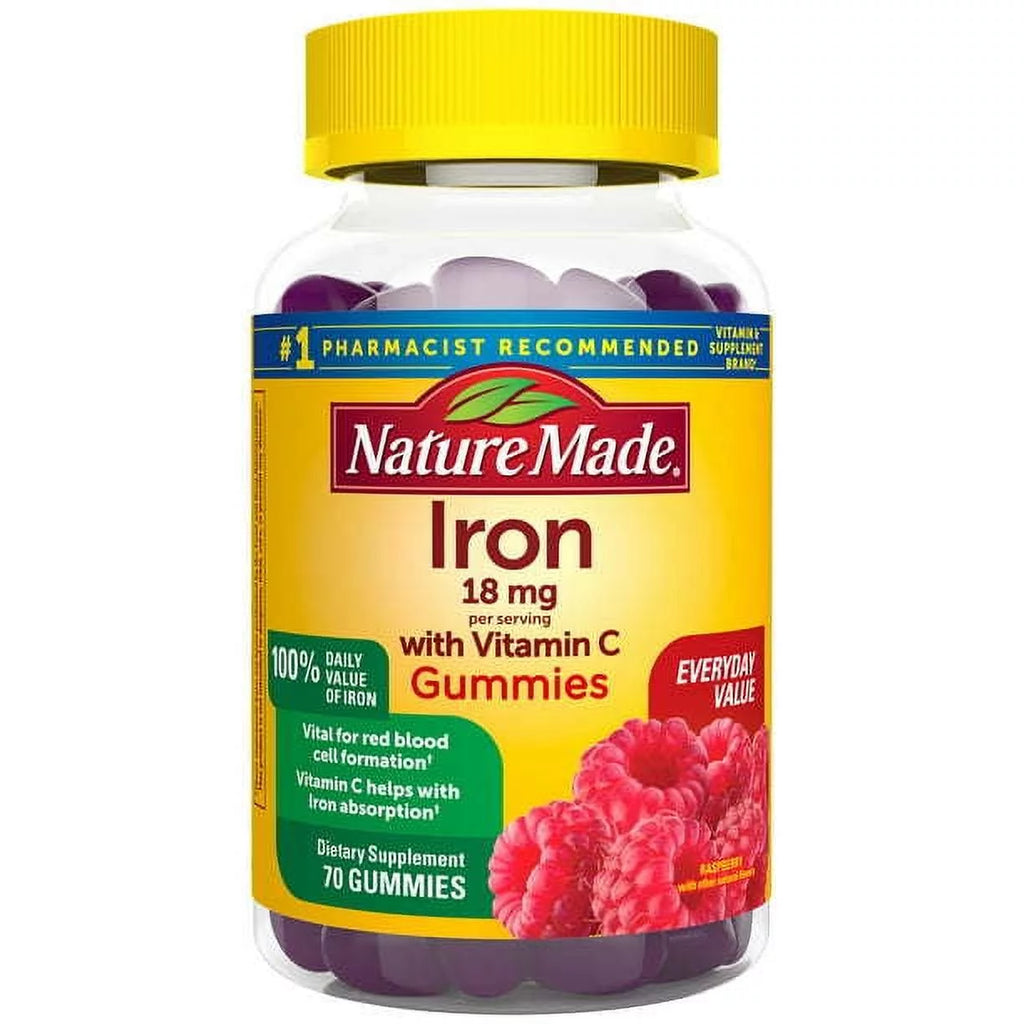 70 Count Iron with Vitamin C Gummies B354