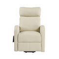 Beige PU Power Lift Recliner X3660