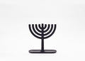Cast Iron Menorah Blue H5904