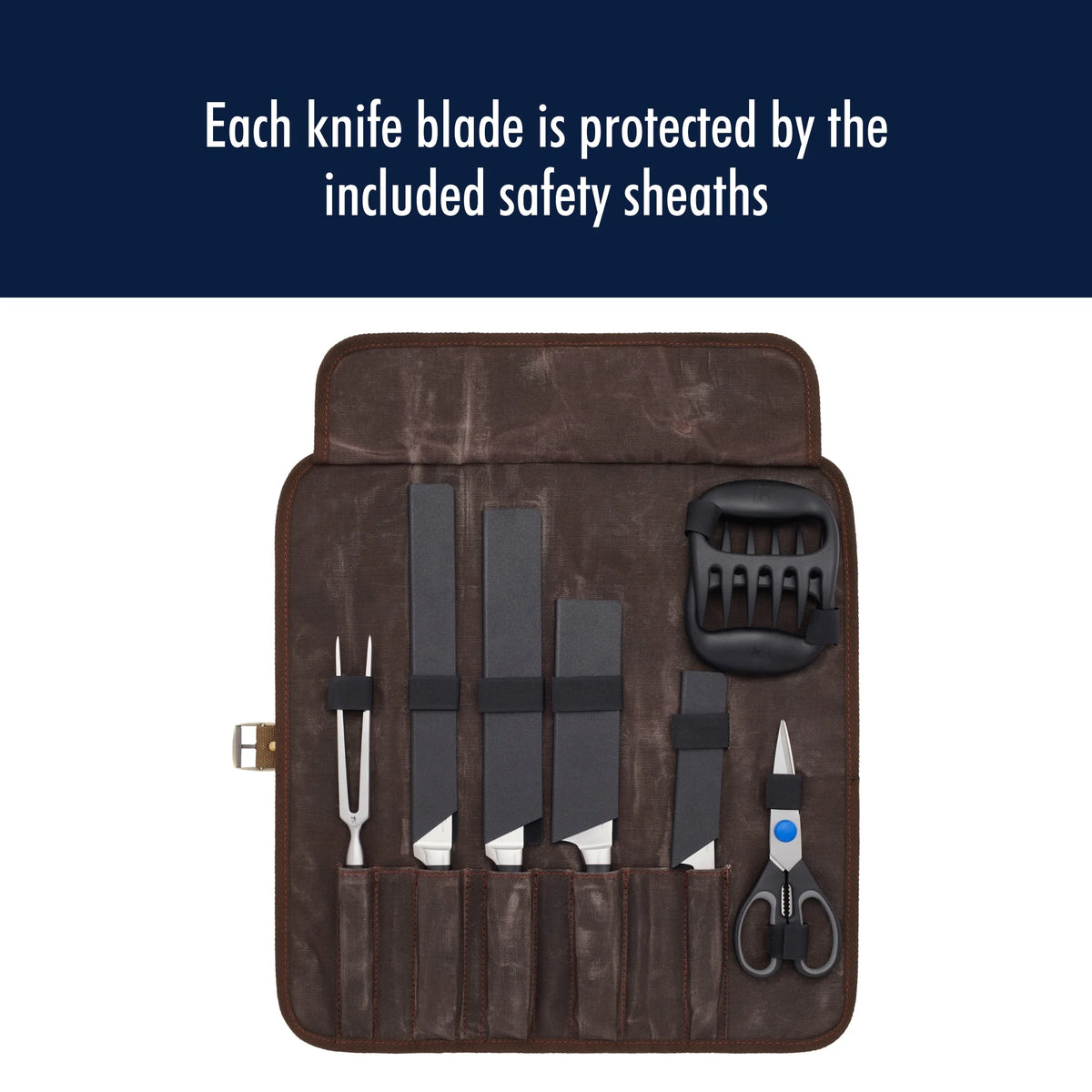 9 Piece Stainless Steel Chefs Knife Set E3404