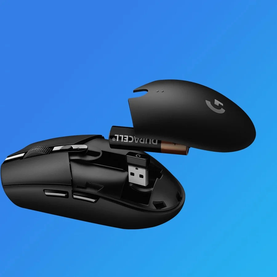 Wireless Gaming Mouse, HERO Sensor, 12,000 DPI, 6 Programmable Buttons, 250h Battery D9125