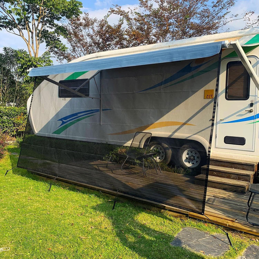 RV Camper Awning Sun Shade Screen 9' X 15' G4500