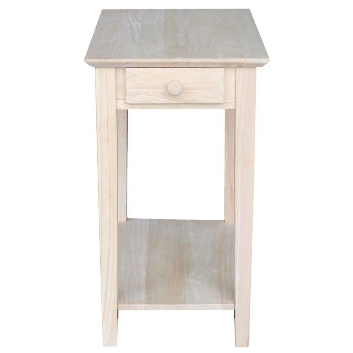Natural Wood 1 Drawer End Table U2178