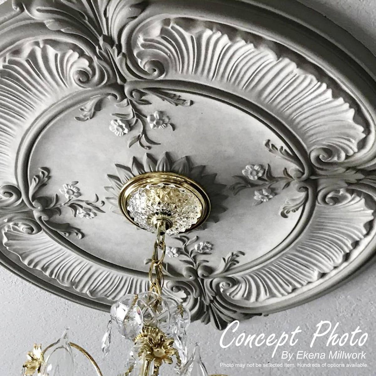 Hand-Painted Ceiling Medallion F26596