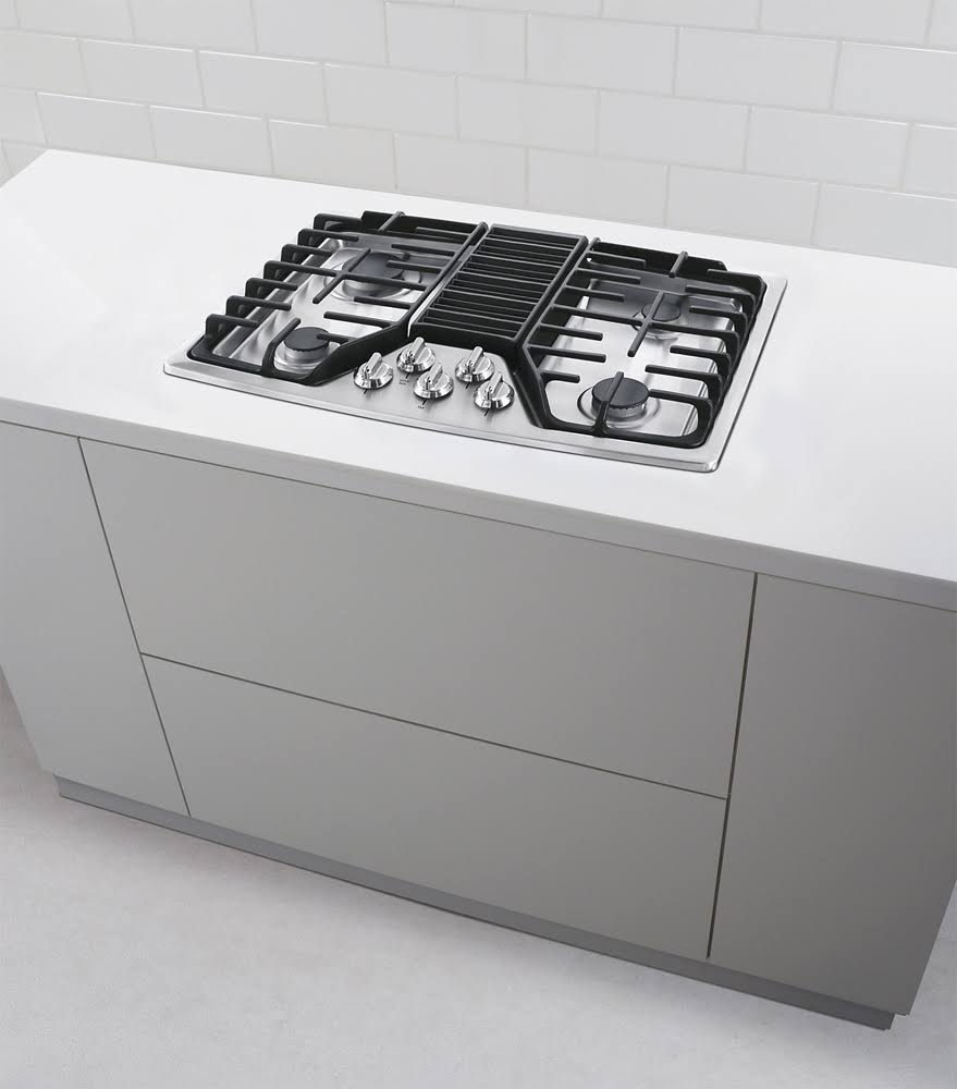 30x22 Gas Downdraft Cooktop Stainless Steel F84932