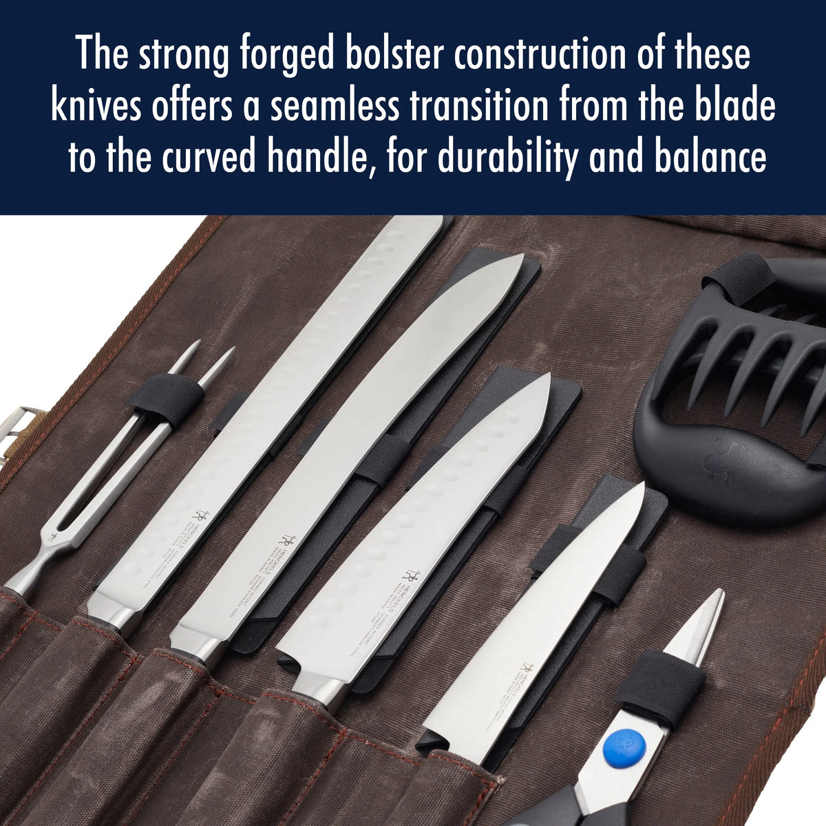 9 Piece Stainless Steel Chefs Knife Set E3404