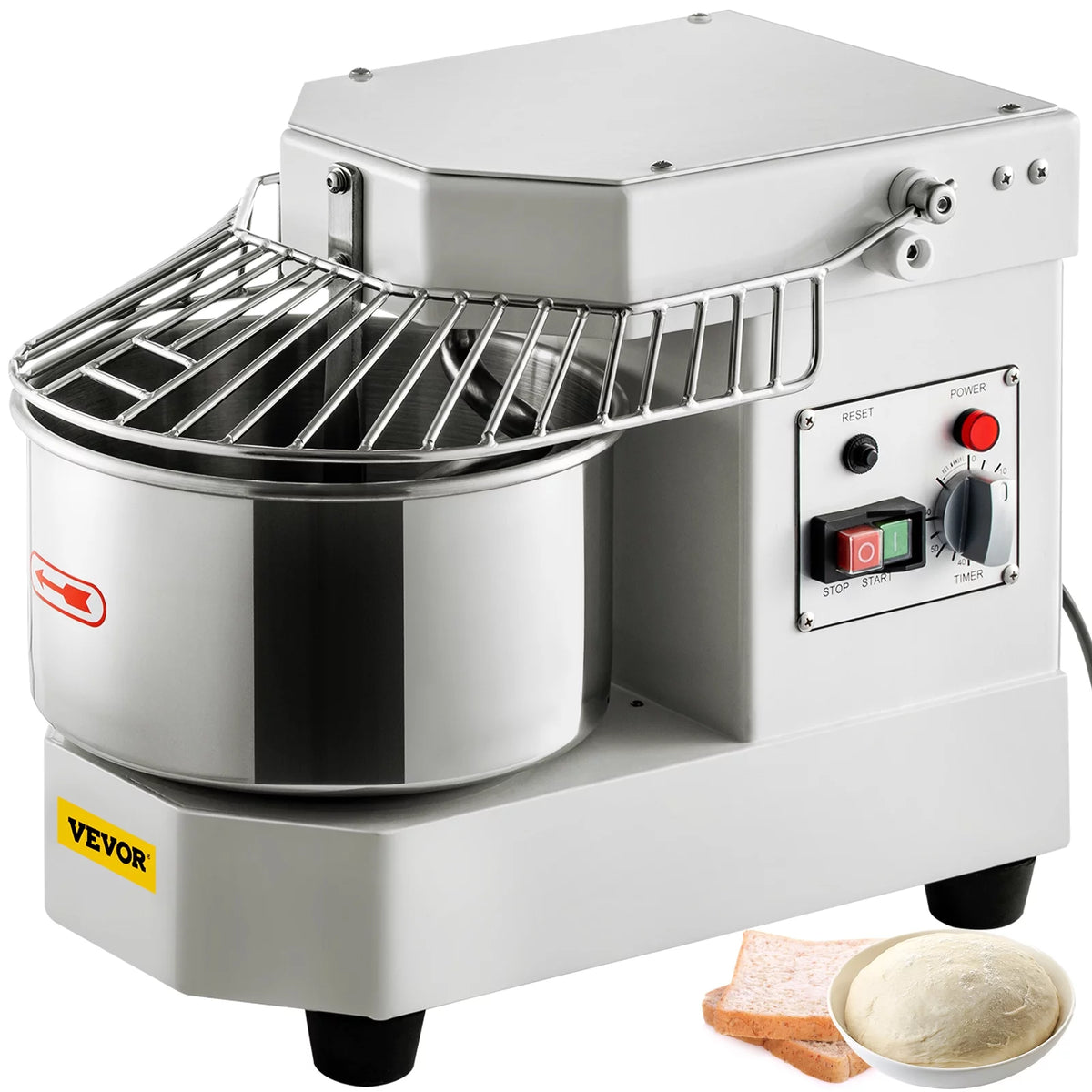 7.3Qt 450W Commercial Food Mixer with Stainless Steel Bowl T2861