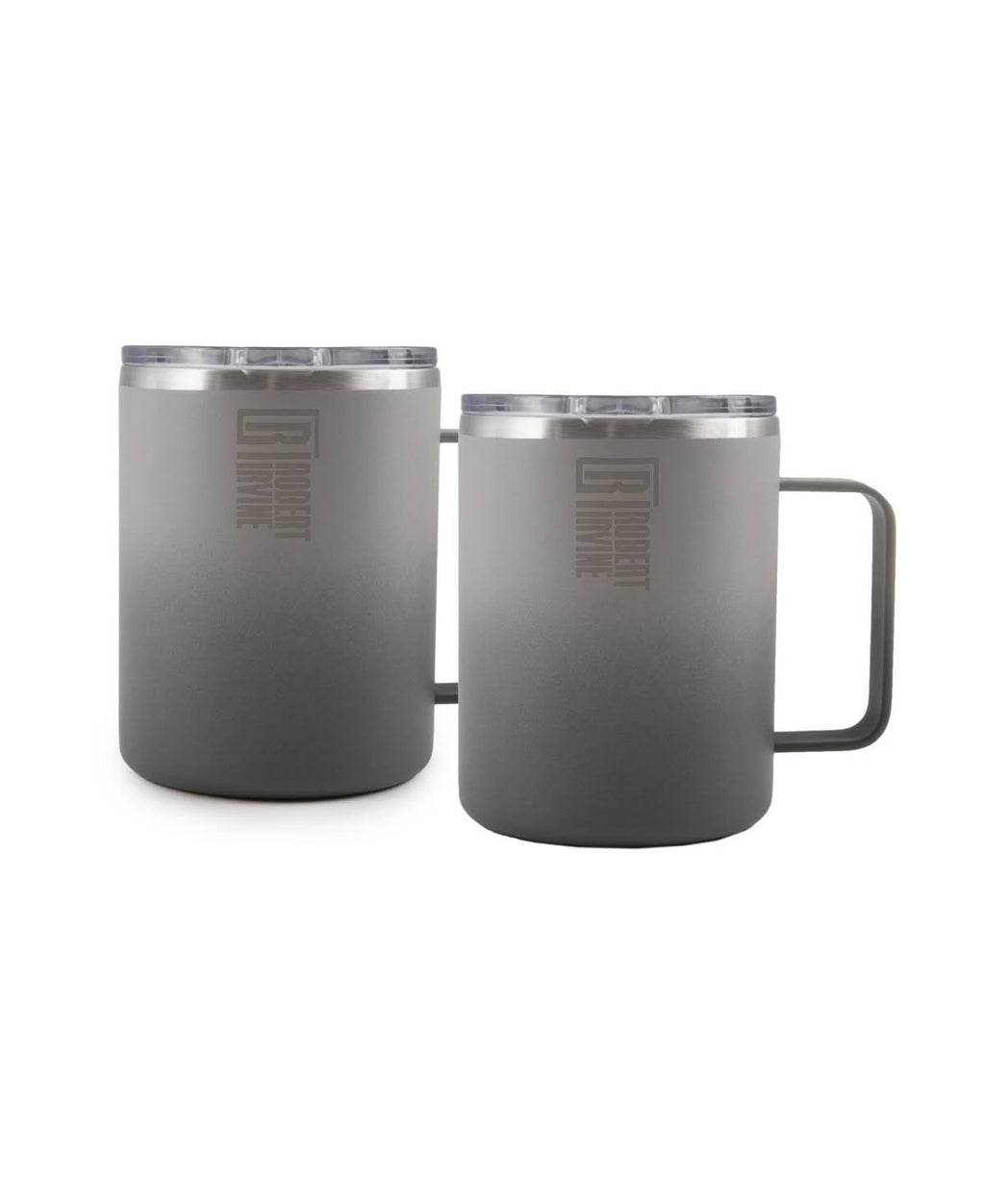 Insulated Coffee Mugs, Set of 2 - Gray Y2791