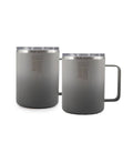 Insulated Coffee Mugs, Set of 2 - Gray Y2791