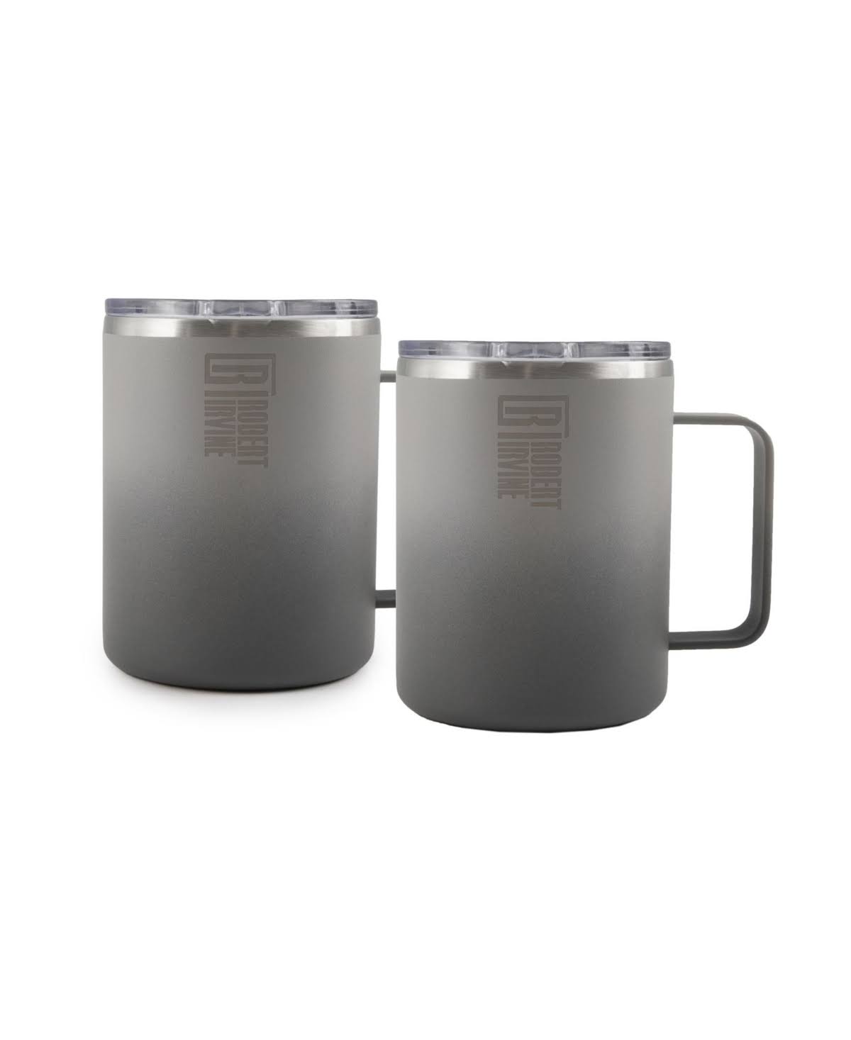 Insulated Coffee Mugs, Set of 2 - Gray Y2791