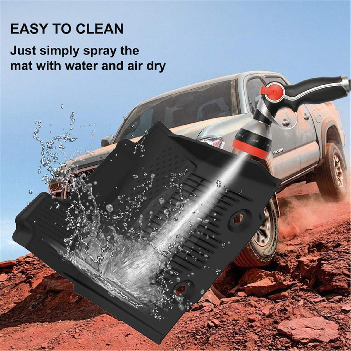 All Weather TPE Floor Mats Black I9816