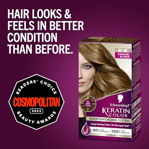 Keratin Blonde Hair Dye Platinum Blonde 001, 1 Application F865329