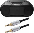 Black CD/MP3 Cassette Boombox Radio with AUX V331810