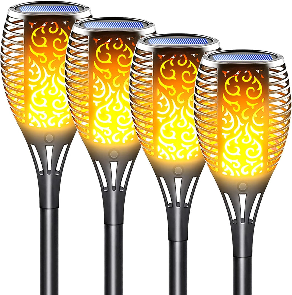8 Pack Solar Torch Light with Flickering Flame A57007